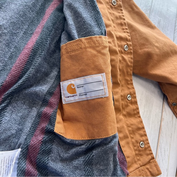 Carhartt Youth Boys' Blanket Lined Barn Chore Coat Sz S 7/8 - Picture 9 of 9